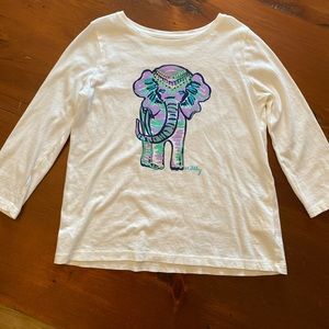 Lilly Pulitzer Girls Londyn Top Size L (8-10)